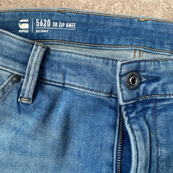 G STAR RAW 5620 3D ZIP KNEE SKINNY JEANS - Picture 10 of 10